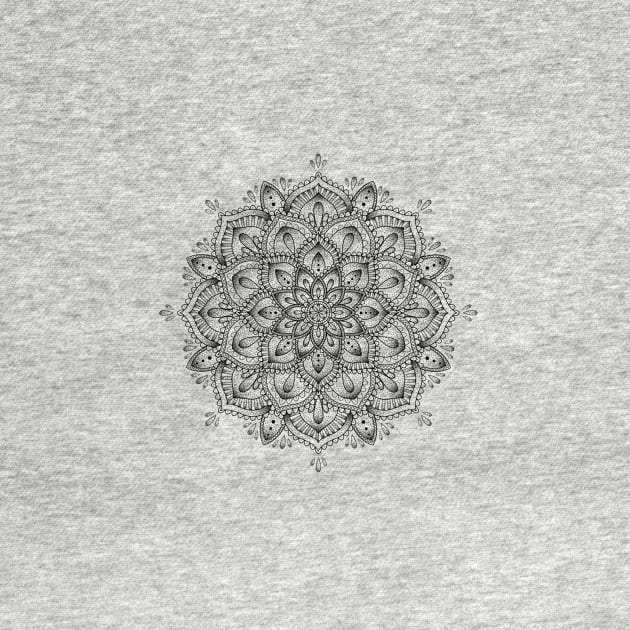 Mandala Dotwork - White by typelab